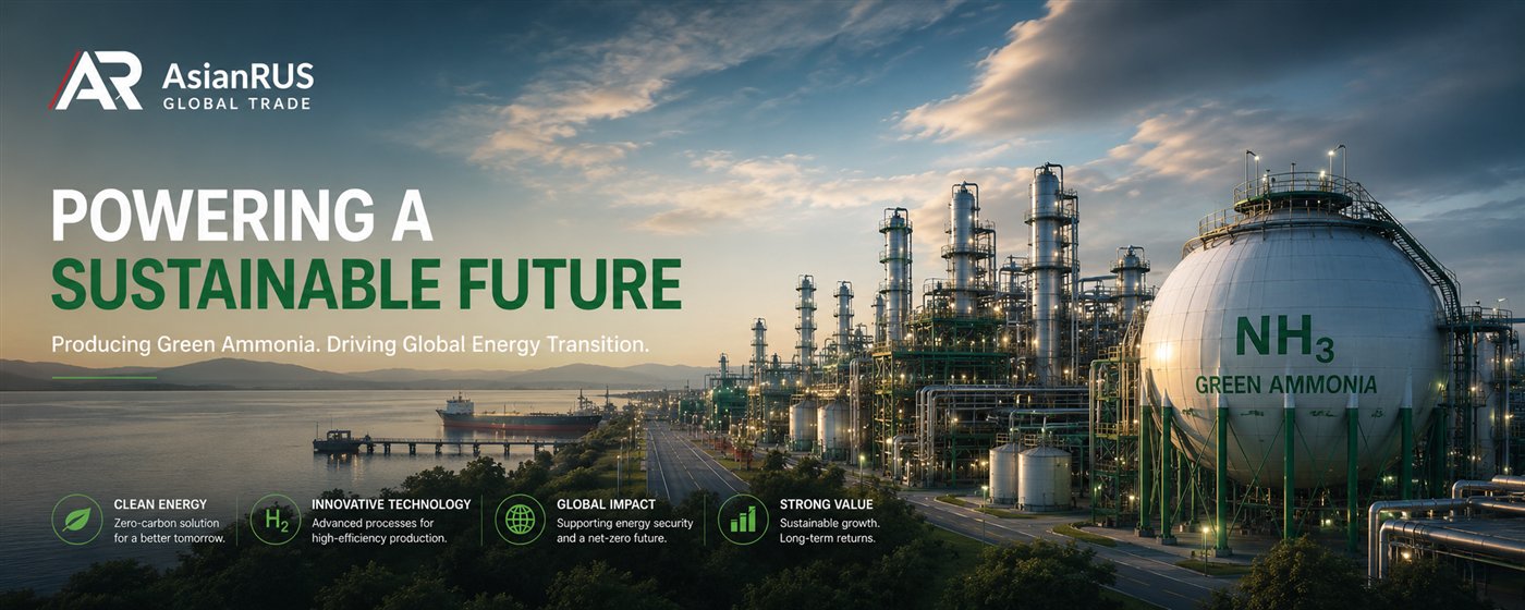 AsianRUS green ammonia sustainable energy project concept